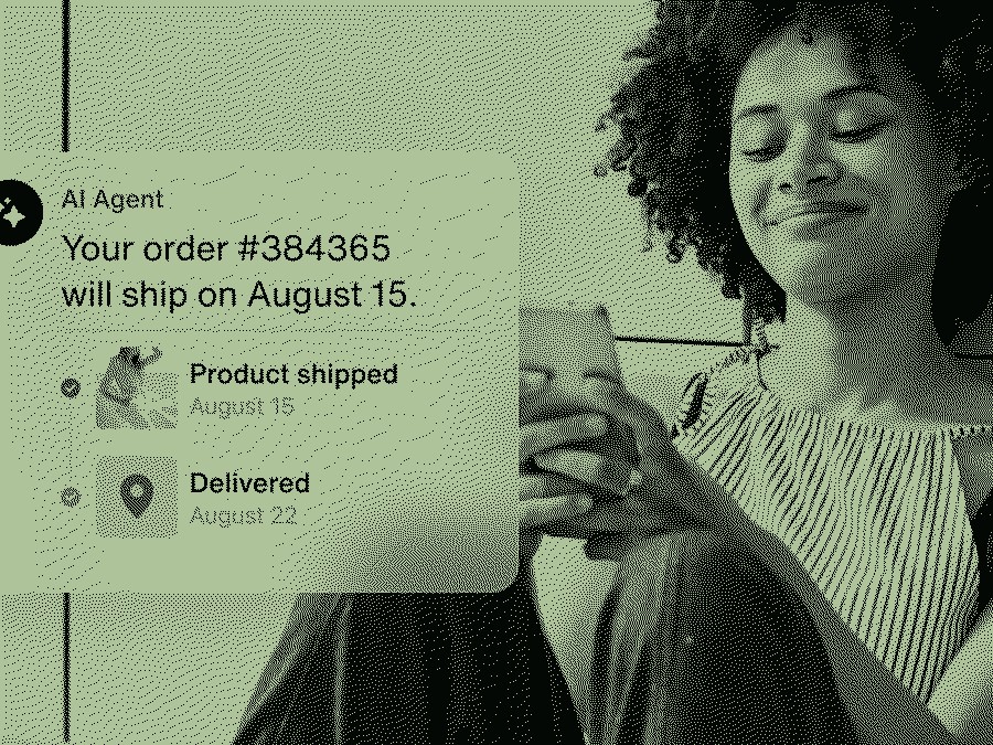 AI agent tracking order delivery