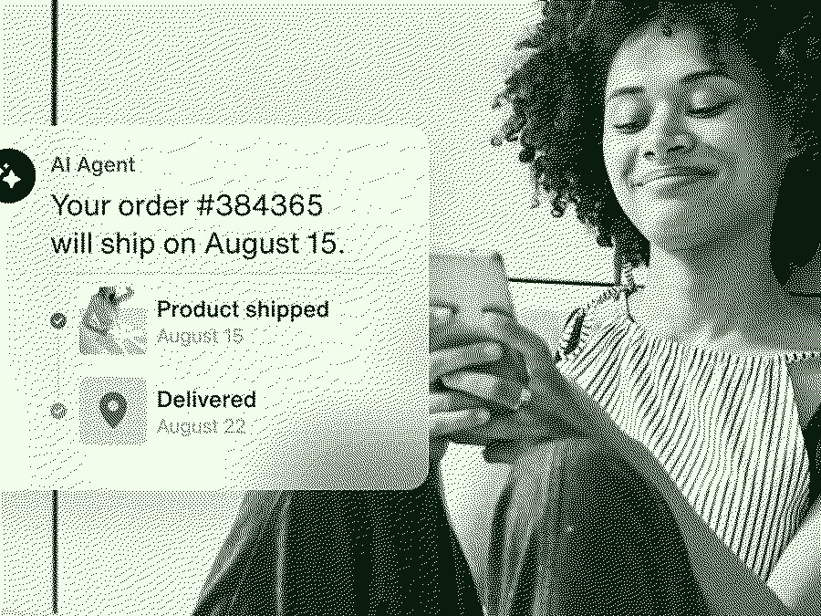 AI agent tracking order delivery